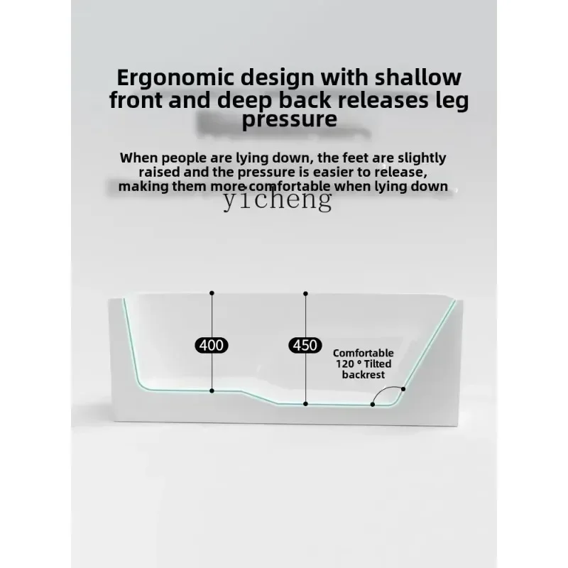 DSA-  Household Bathtub Small Apartment Acrylic Surf Massage Constant Temperature Deep Soaking Japanese Bath
