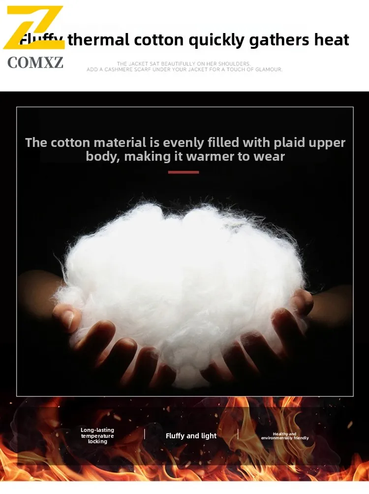 سترة قطن رجالية 2025 طبعة جديدة مع القطن سميكة الباردة والدليل على الدافئة مقنعين معطف بايك الترفيه في الهواء الطلق معطف القطن الموضة #3