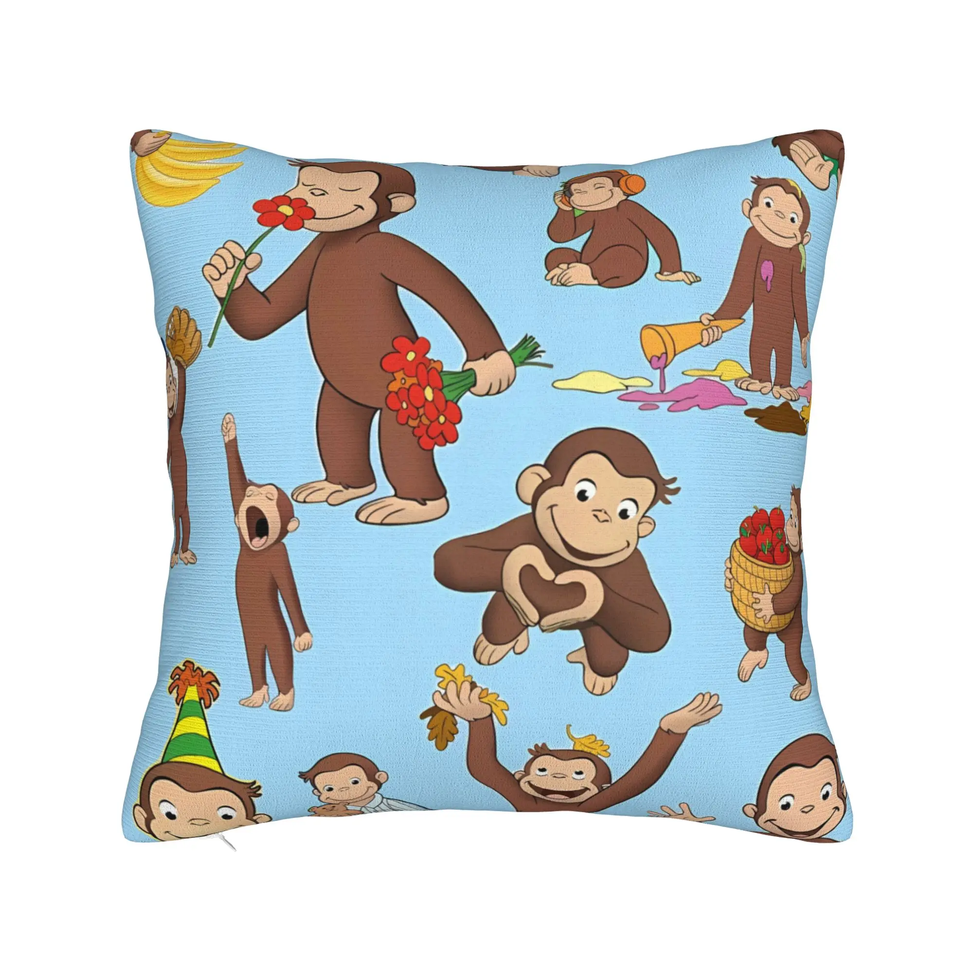 Pillow Case Curious George-s Graphic  Pillow Cover For Sofa Home Decor Fashion Pillowcases