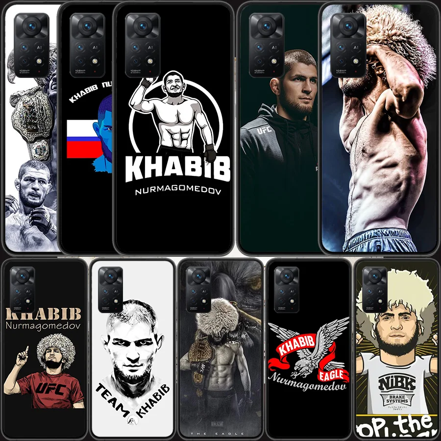 Khabib Nurmagomedov Phone Case For Redmi Note 13 Pro 5G Plus 12 12C 10 10A 10C 9 9A 9C 9T 8 8A K60 K70 Pro Xiaomi Cover 7 7A 6 6