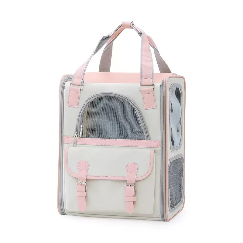 Pet Carrier Bag for Cats and Dogs Double Shoulder Backpack Travel Bag Breathable Puppy Bags Carriers Supplies Outgoing