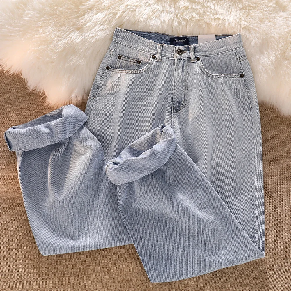 

Gradients Jeans Women Washed High Waist Vintage Summer Pockets Wide Leg Loose Fashion Casual Ulzzang Chic College Students New