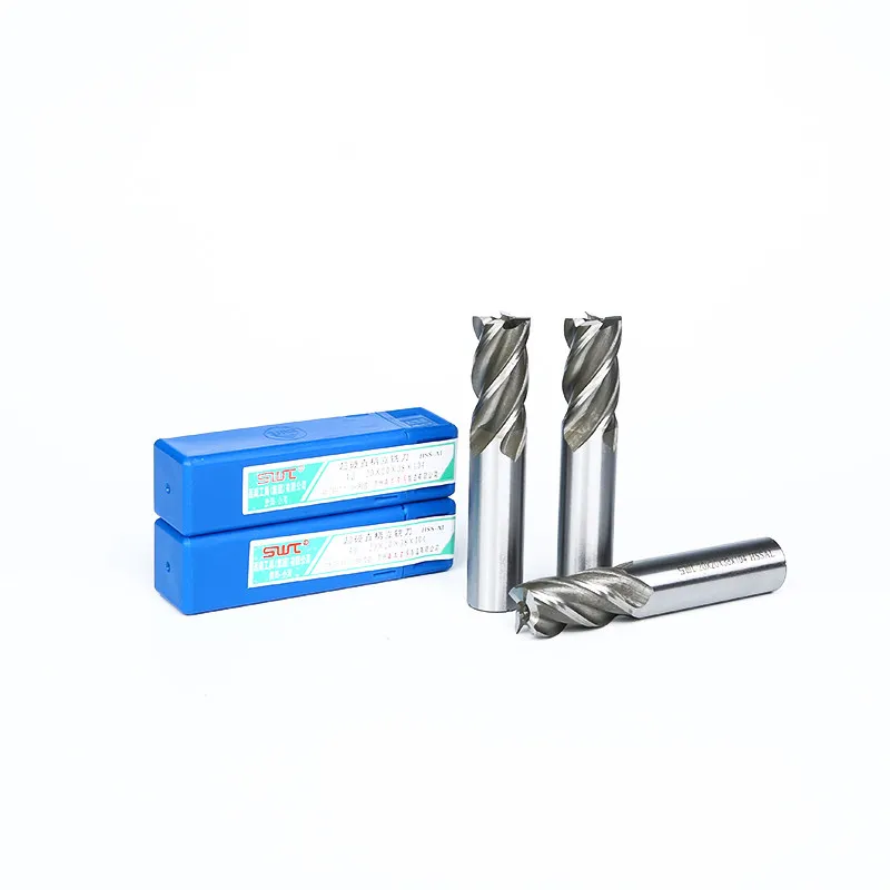 10Pcs 4-Flute End Mill Set, Metric CNC Milling Cutter Drill Bits Set 2-12mm | Router Bits Cutter Tool Set for Wood Aluminum Cast