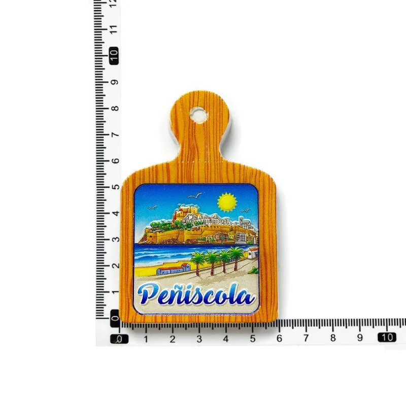 3D Resin Fridge Magnet Spain Peniscola Castle Seaside Souvenir Cute Magnets Home Decor Refrigerator Magnets