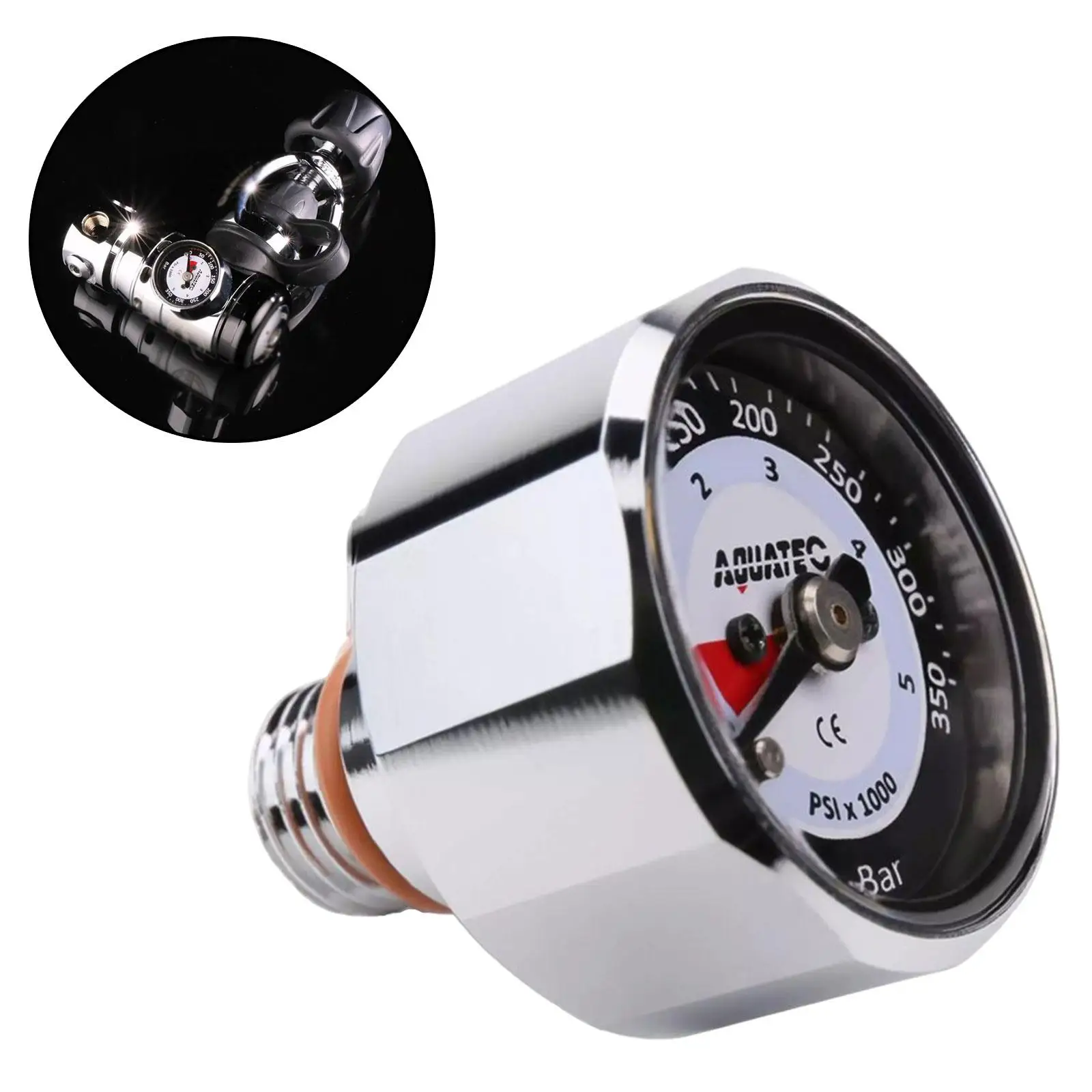 

Diving Pressure Gauge Compact Metal Parts Supplies Repairing Professional Scuba Diving Pressure Gauge Accessories for Outdoor