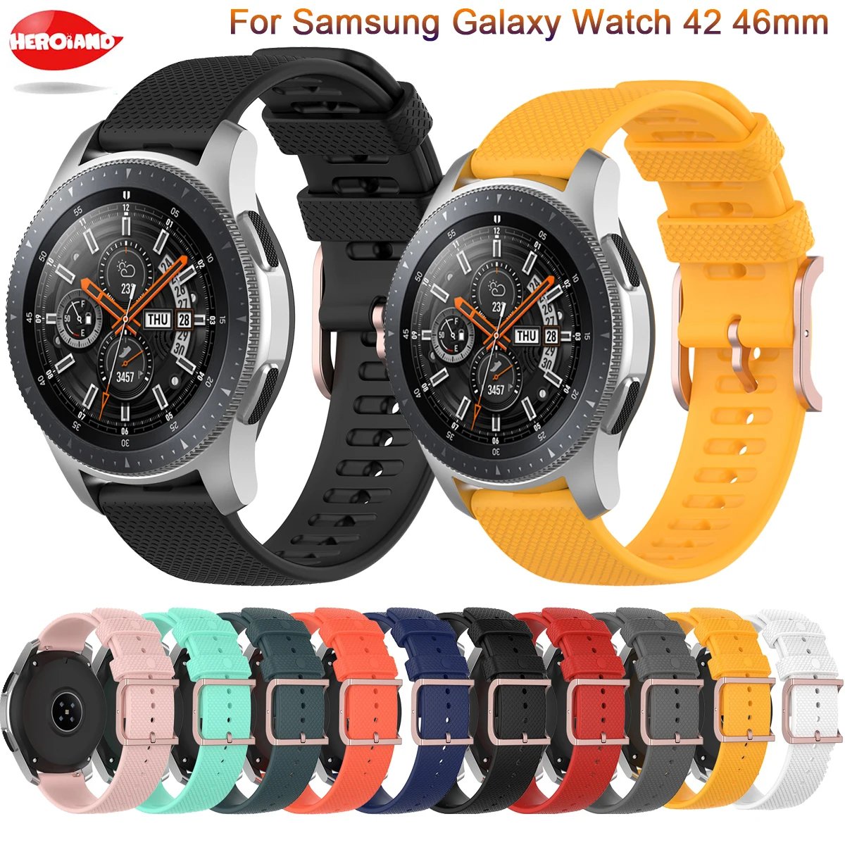 

Ремешок силиконовый для Samsung Galaxy Watch 4/Classic/46 мм/42 мм/active 2 Gear s3/S2, браслет для Huawei GT/2/GT2/3 Pro, 20 мм 22 мм