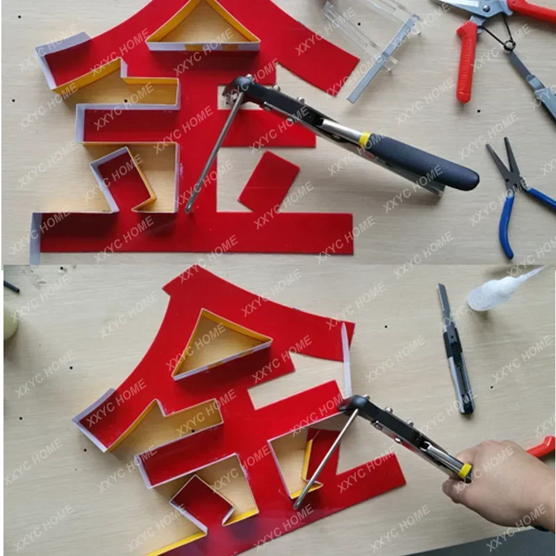 Penguin Metal Sheet Angle Bending Tool Aluminum Iron Channel Letter Equipment QE-V80 V50