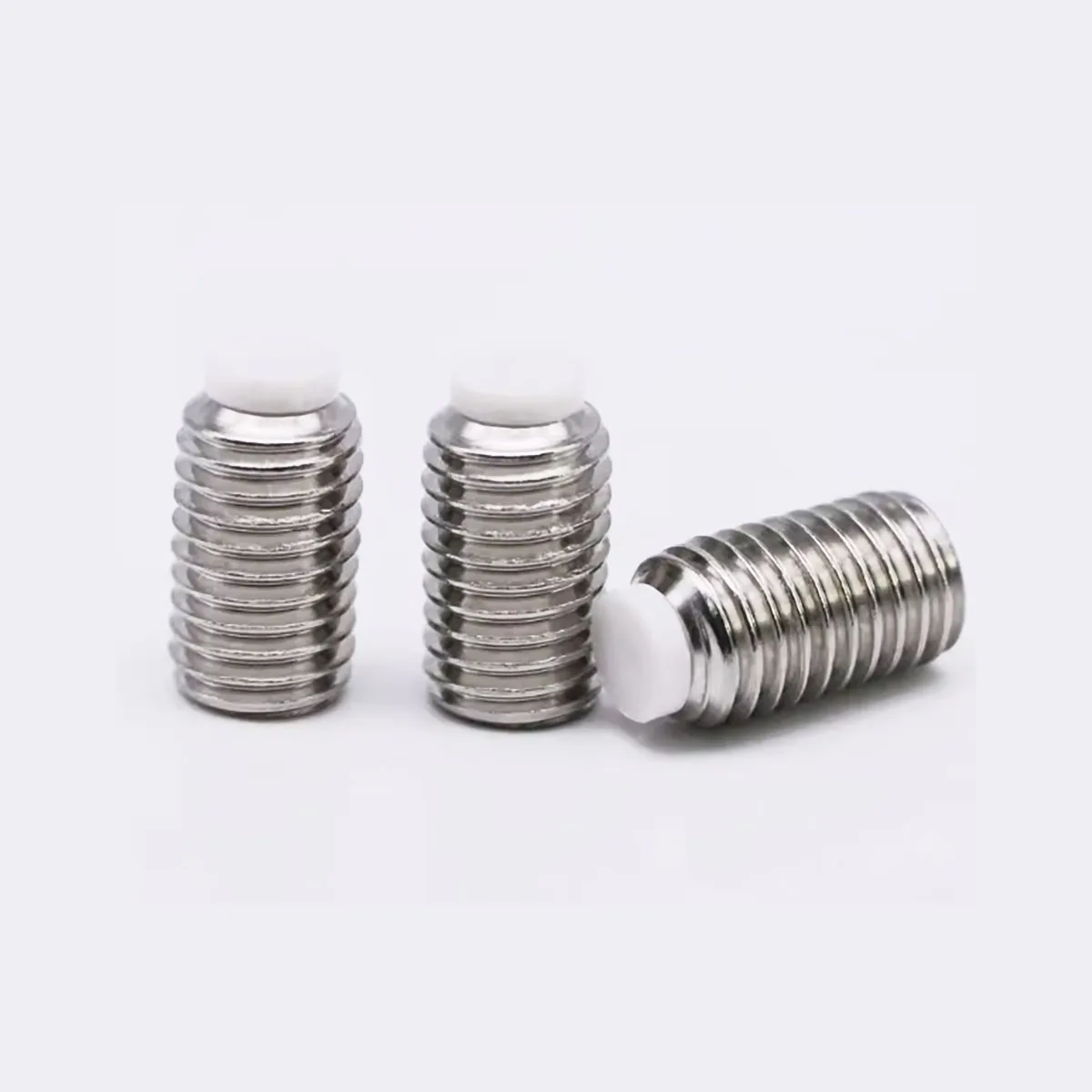 

Stainless Steel Rubber Head Machine Meter Stop Bolt, Fixed Buffer Screw, Plastic Head Pom Nylon Top Wire