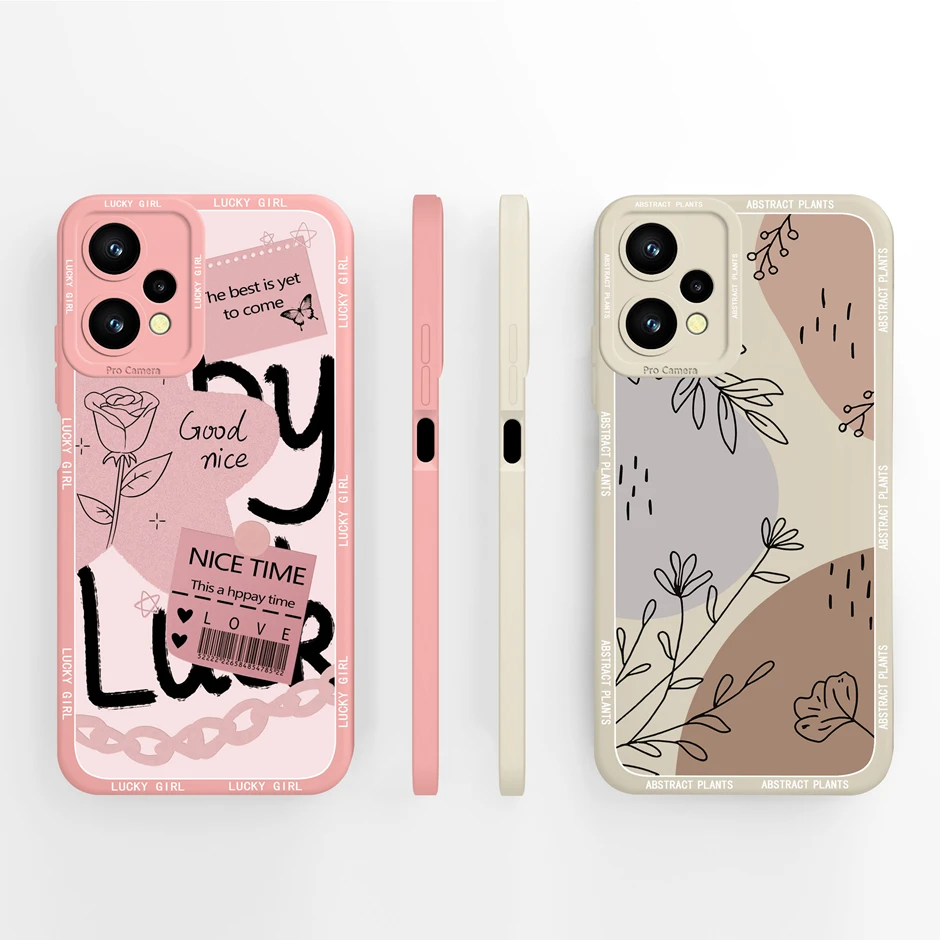 For Realme 9 Pro Plus 4G 5G Case Pretty Advanced Sense Flower Silicone Soft TPU Cover For Realme9 9Pro Plus 4G 5G Funda Bumper