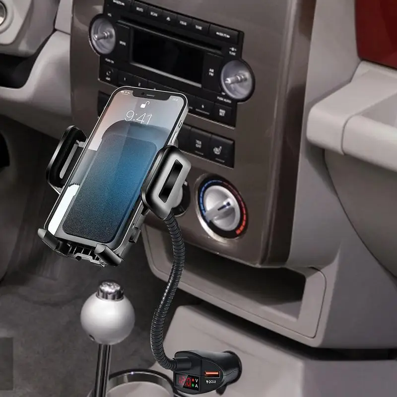 3 In1 USB Car Charger Cigarette Lighter Mobile Phone Holder Support Bracket For IPhone Xiaomi Samsung GPS Stand Auto Accessories