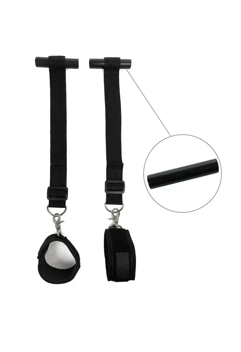 Bdsm عبودية مجموعة بواسطة الباب اليد الكاحل الأصفاد أصفاد مفتوحة قيود الساق حبل حزام نظام الجنس لعب للمرأة الأزواج الكبار 18