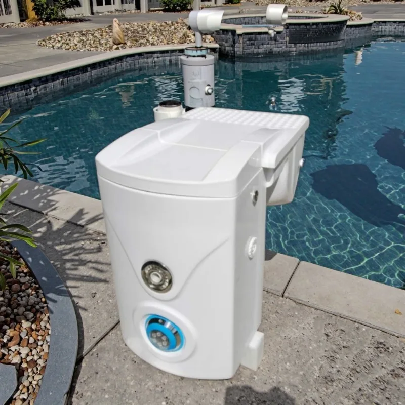 Wall-mounted ductless filters for swimming pool acrylic and fiberglass cartridge filter systems
