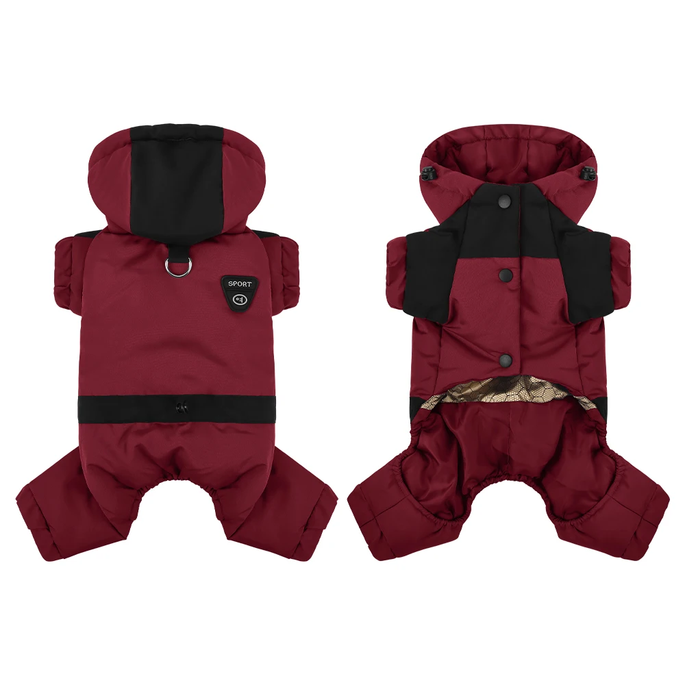 ملابس الشتاء للكلاب الصغيرة والمتوسطة سترة عاكسة للجرو بودل ملابس الصلصال الفرنسية البلدغ بذلة الكلب الملحقات