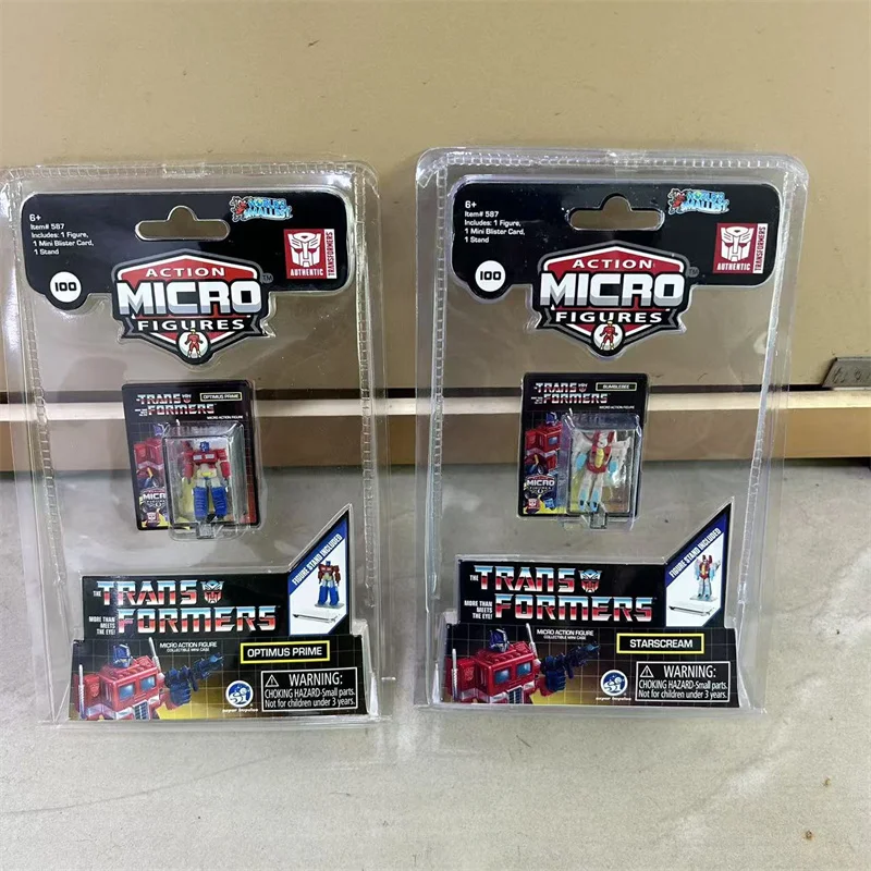 

3.5CM Hasbro Transformers Mini Q Version Classic Optimus Prime Starscream Model Doll Action Figure Birthday Gift