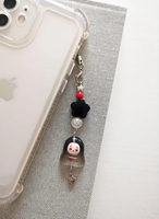 Kawaii No Face Kaonashi Phone Charm Keyring Keychain Car Key Rings For Men Gift