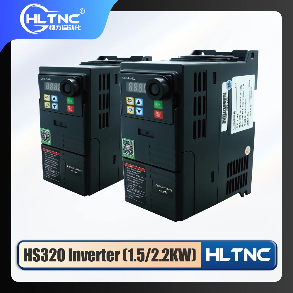 

HLTNC 1.5kw / 2.2kw VFD Variable Frequency Drive Inverter Spindle Speed Controller 0-400HZ Frequency For CNC Lathe Machine