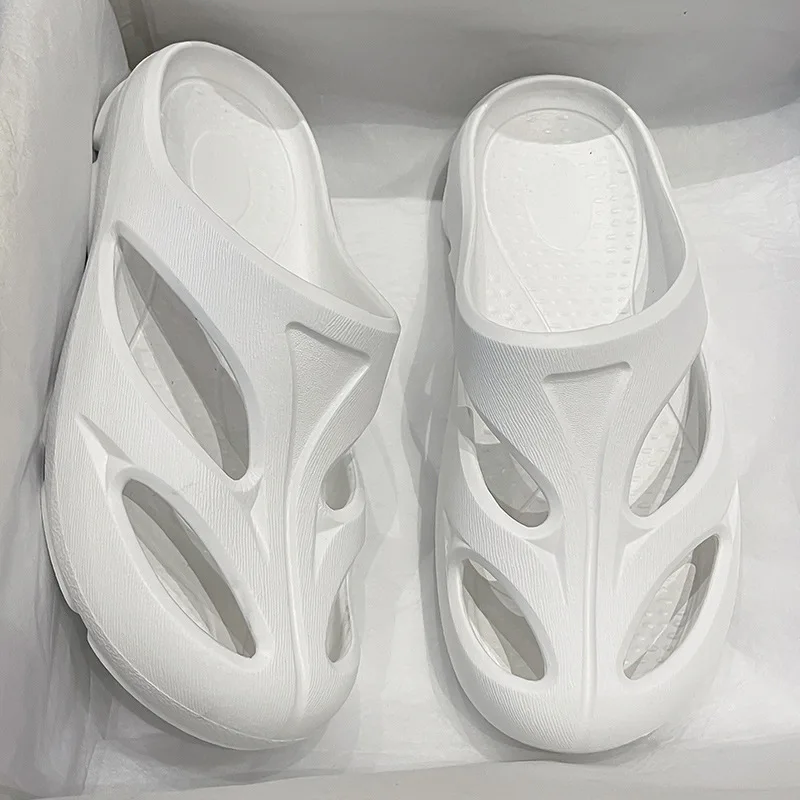 Traceway shoes hollow summer new special-shaped wading non-slip beach hole shoes thick-soled outer wear cool slippers tide