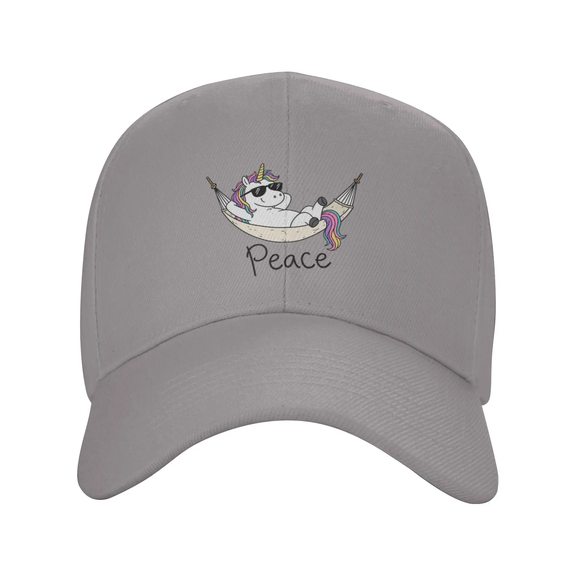 Chilling Unicorn Hammock Peace Relax Trendy Baseball Cap Softball Match Adjustable Strap Dad Hat