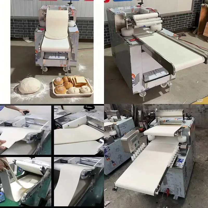 Automatic Dough Press Machine Pastry Dough Sheeter Flat Rolling Machine for Home Commercial Kitchen Baking Tool