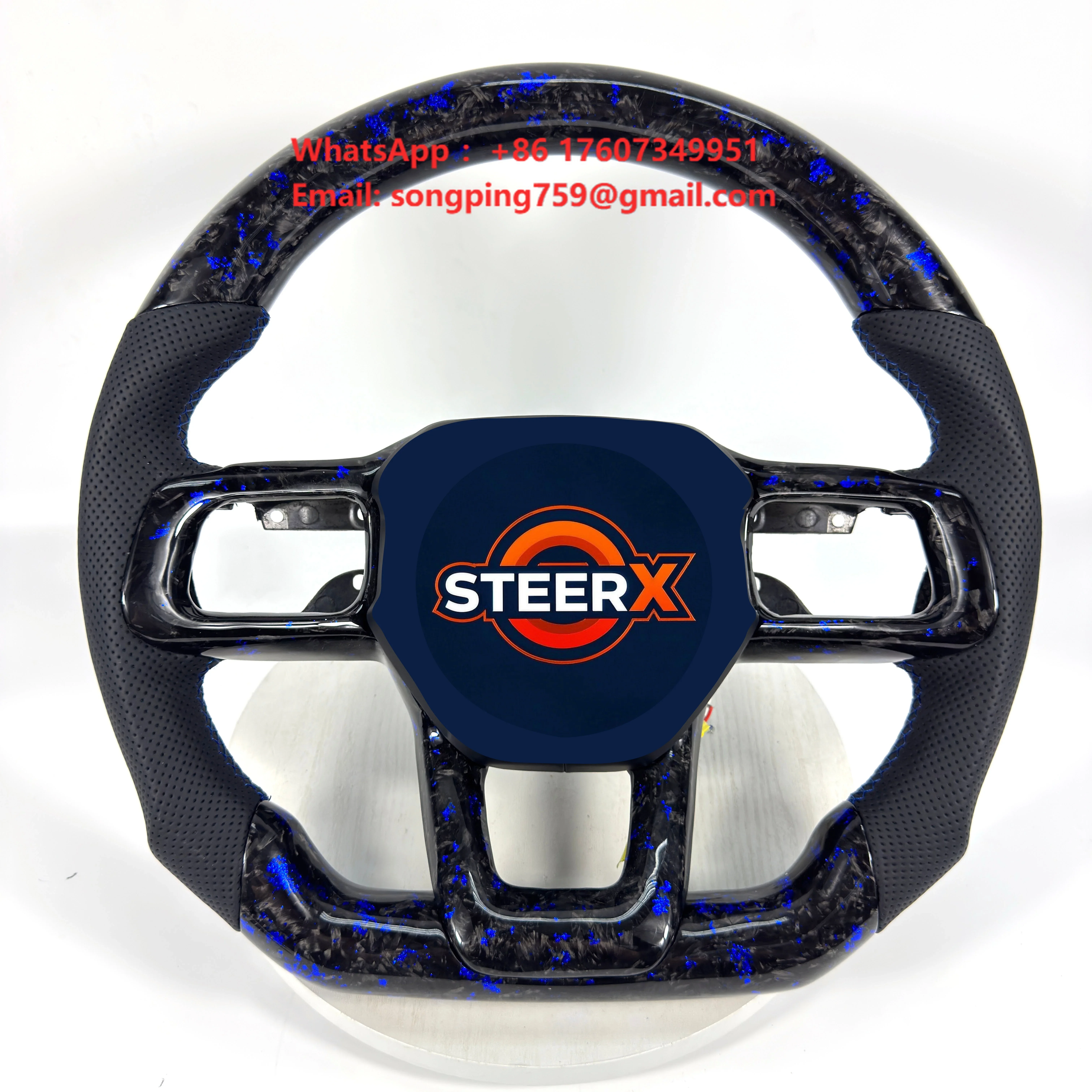 For 2024 Ford Mustang S650 GT Forged Carbon Fiber Steering Wheel Customization Car Accessories