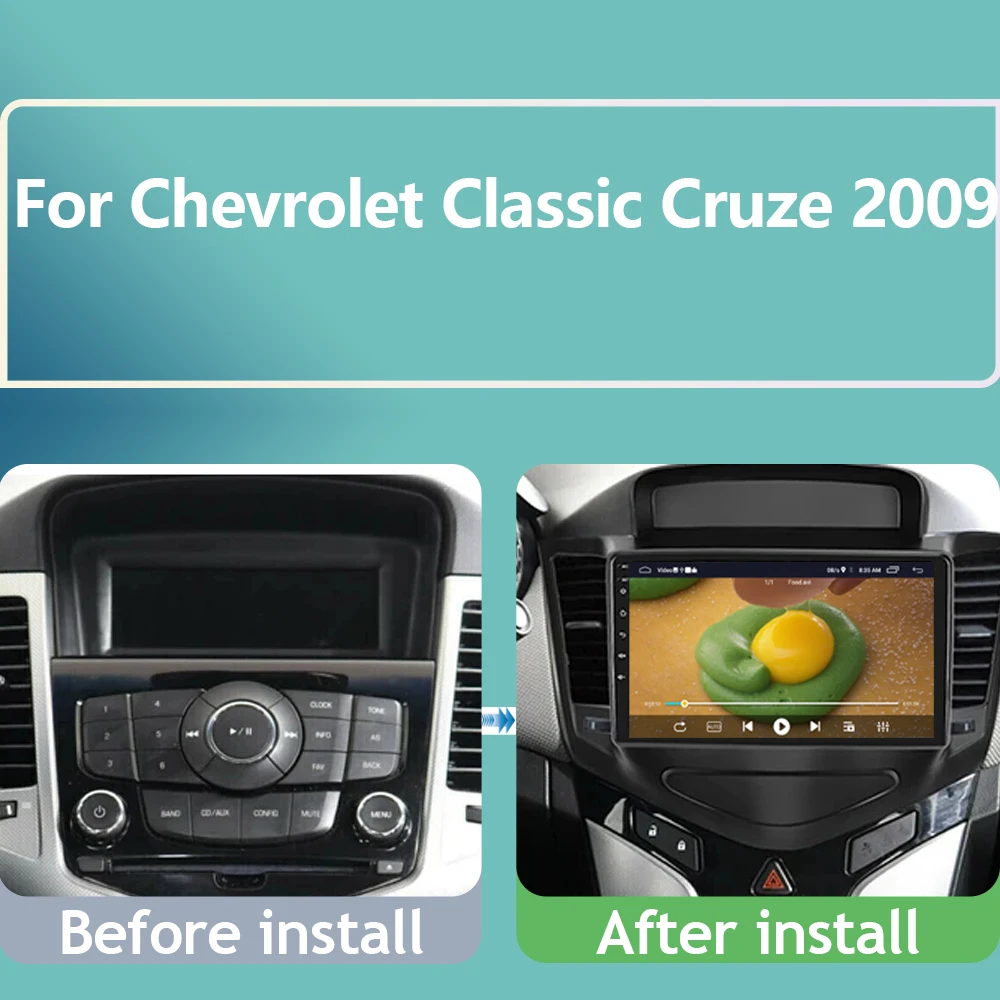 7862 For Chevrolet Classic Cruze 2009 Stereo Carplay Android Multimedia Video Player GPS Navigation 4G DSP Autoradio No 2din DVD