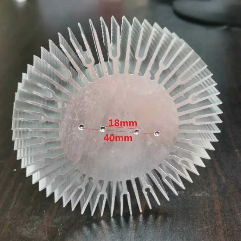 アルミ製ラウンドヒートシンク,108.5x62mm,長さ20mm,シーライトアクセサリー,DIY