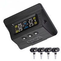 Universal Solar Power Car TPMS Tire Pressure Sensor 433.92MHz Monitoring System for Optimal Performance