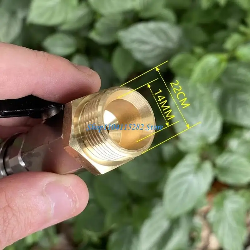 

Quick Connection Metal 1/4 Inch Valves Coupler Connector for High Pressure Water Systems Ergonomic Vehicle Wash Tool