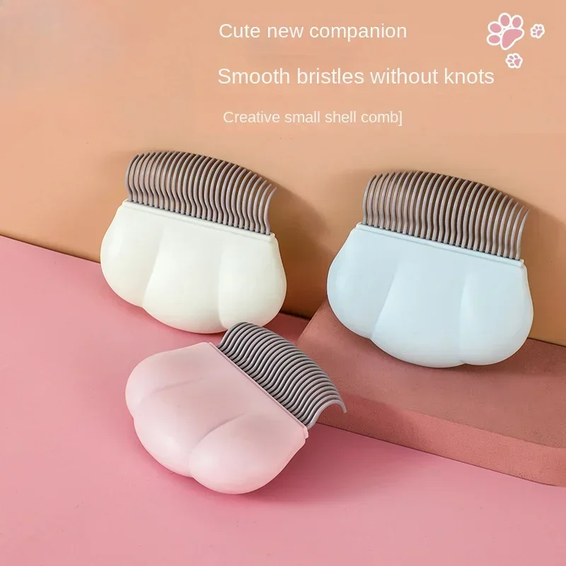 Pet Cat Specific Comb Cloth Doll Shell Comb Cat Hair Removal Supplies