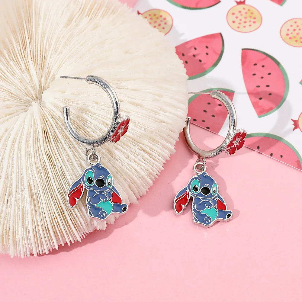 stitch Earrings, cute cartoon-style earrings, women's accessories, perfect for parties, weddings and gifts Fashion Jewelry