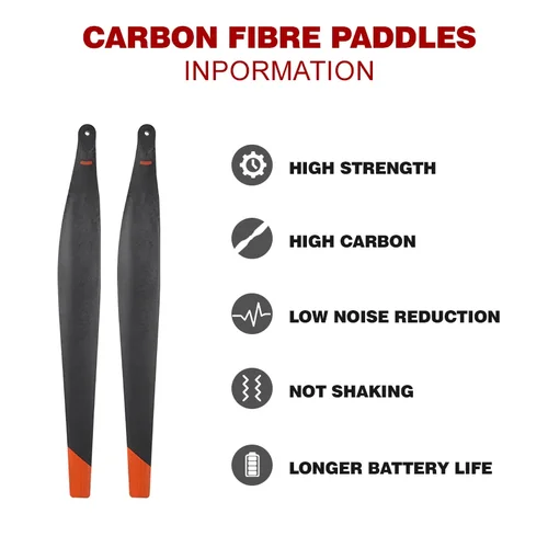 Imagen 2 del producto Hélices plegables de carbono CW CCW para DJI T25 T25P copia 5018 piezas de drones agrícolas accesorios esenciales para usuarios de drones de plantas