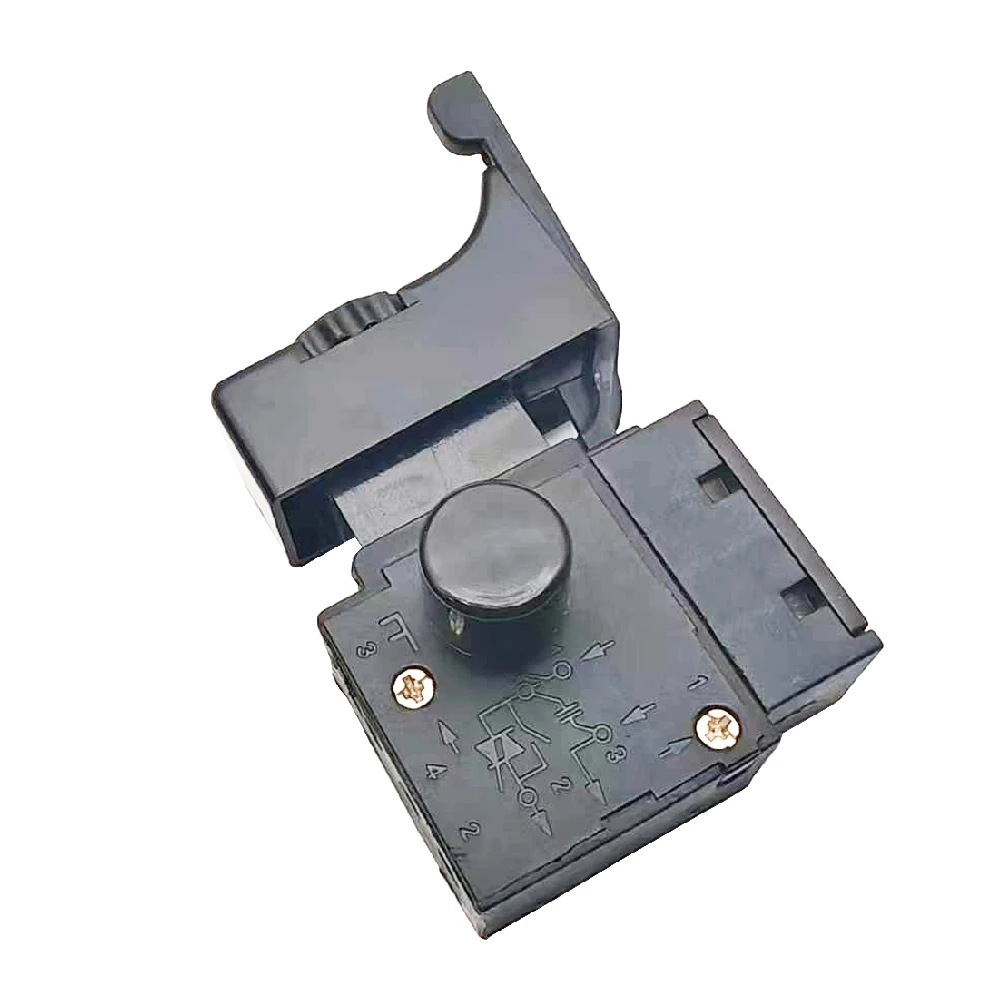 FA2-4/1BEK Black 6A 250V Electric Drill Speed Control Trigger Button Switch Trigger Switch With Small Light For Power Tools