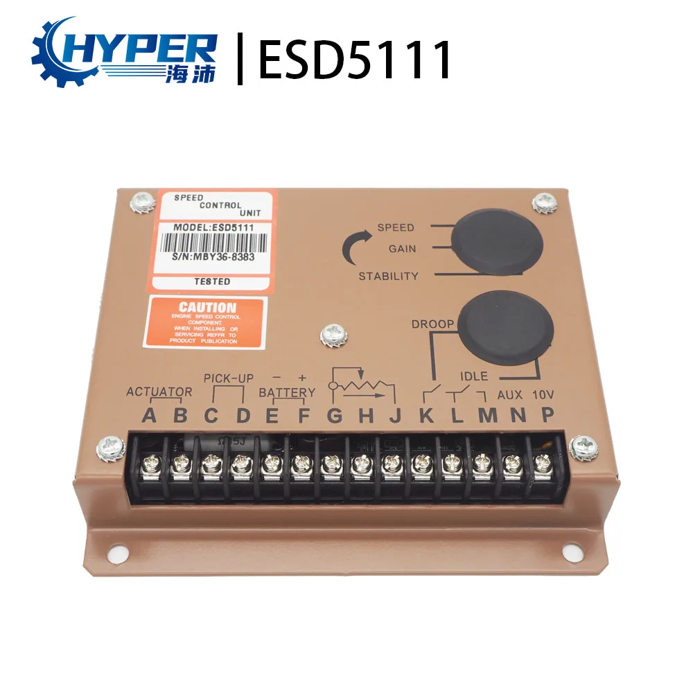 

ESD5111 Speed Governor Control Unit Diesel Generator Genset Electronic DC Engine Motor Board Auxiliary Accessory Input For Sale