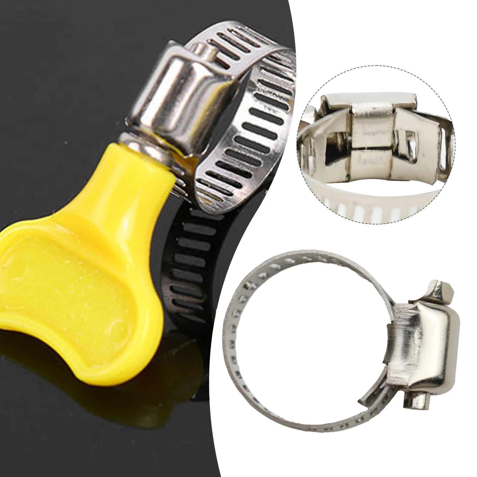 

Pack of 20 Adjustable Stainless Steel Worm Gear Hose Clamps for Fuel Lines with Diameter Range 1/2 to 3/4 Inch