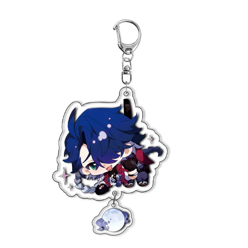 Acrylic Keychains Honkai：Star Rail Tingyun Elysia Asta Herta Yanqing March 7th Jing Yuan Key Chain Cute Bag Backpack Pendant