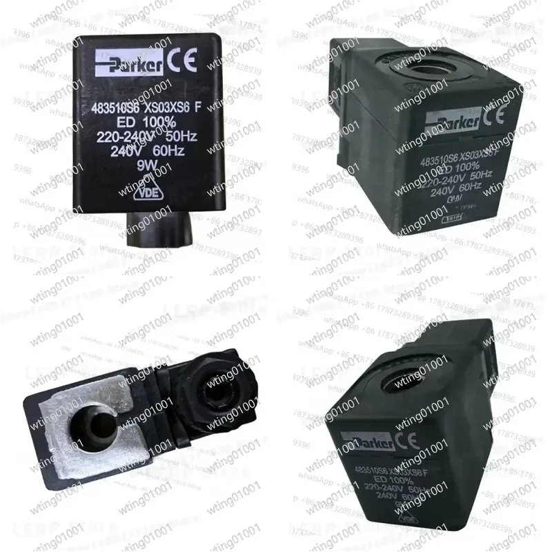 for PARKER 483510S6 XS03XS6F Electromagnetic Actuator 9 Watt 220V to 240V AC 50Hz 60Hz High Performance Replacement Part