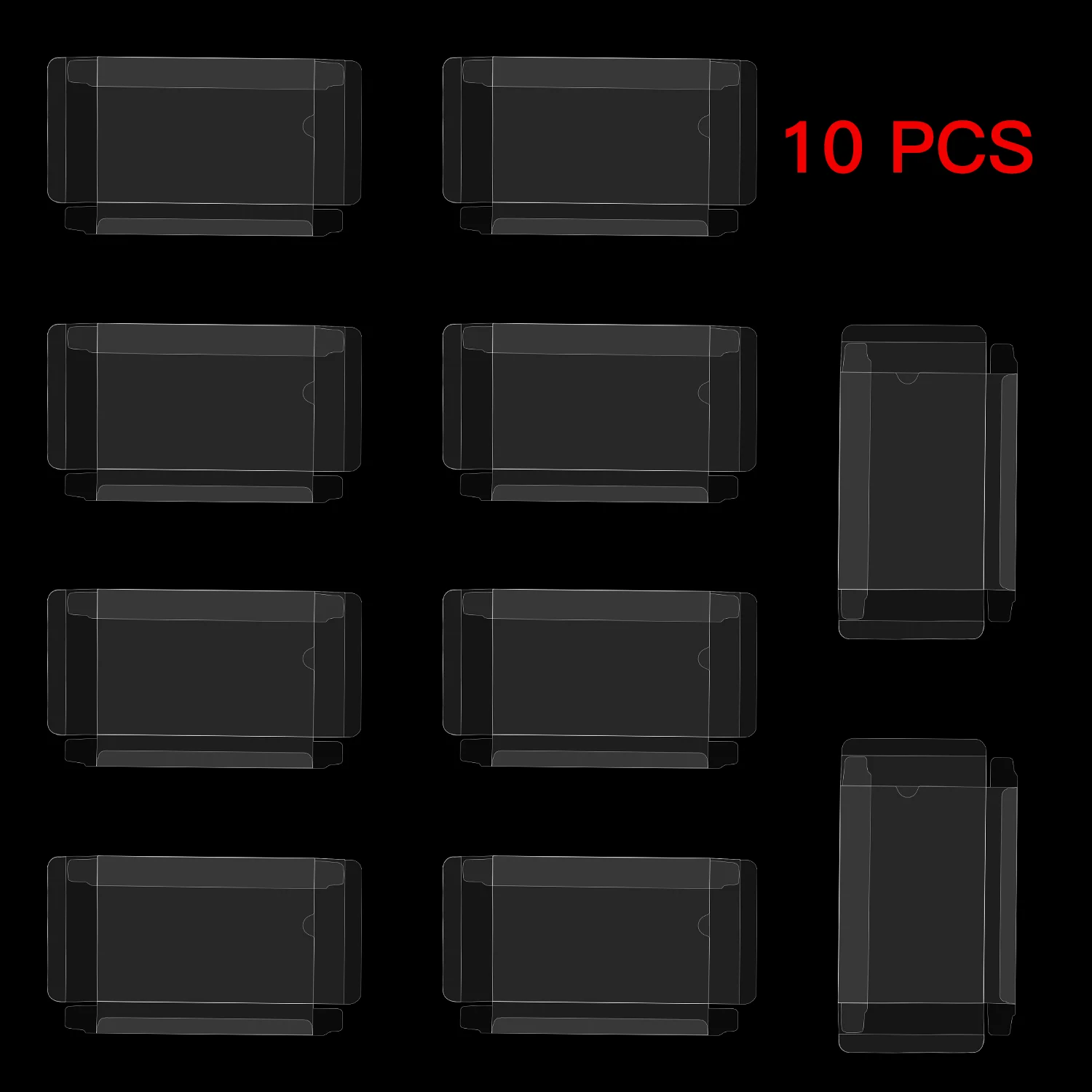 10pcs Transparent Game Cartridge PET Case Games Plastic PET Protector for Nintendo Switch Game Card Box Switch OLED Display Boxs