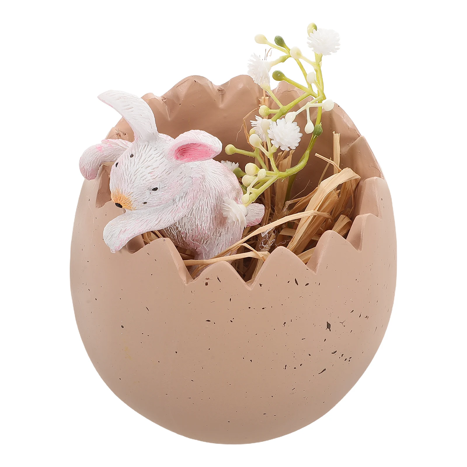 

Easter Bunny Ornaments Table Decoration Miniature Resin Statue Christmas Vintage