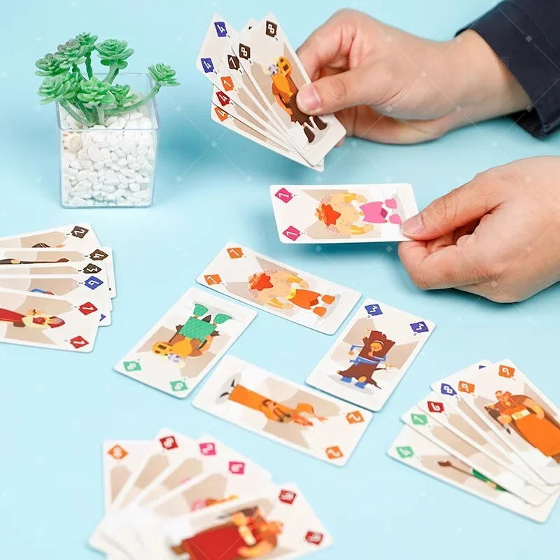 Giochi di carte bilingue Giocattoli 2-6 giocatori Strategia Festa Casual Premio portatile Vincolante Famiglia Configurazione rapida Viaggi