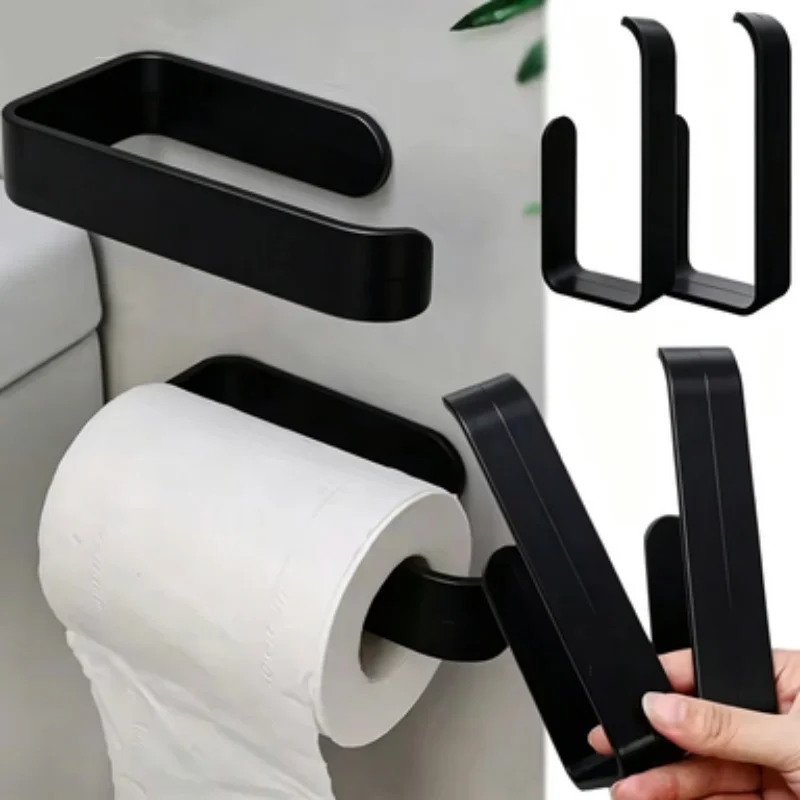 Selbstklebender Handtuchhalter Wandmontiert Badezimmerzubehör Handtuchhalter Ohne Bohren Toilettenpapierhalter