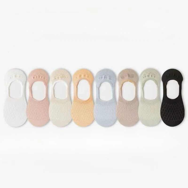 8 أزواج من الجوارب النسائية غير المرئية خفيفة الوزن قابلة للتنفس بدون عرض جوارب شبكية كاجوال مريحة وجذابة مضادة للانزلاق #6