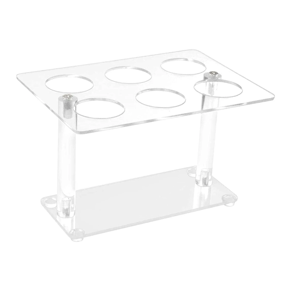 B03C-Cone Holder, Clear Acrylic Ice Cream Cone Holder, Cone Display Stand, Sushi Hand Roll Stand Cone Holders (6 Holes)