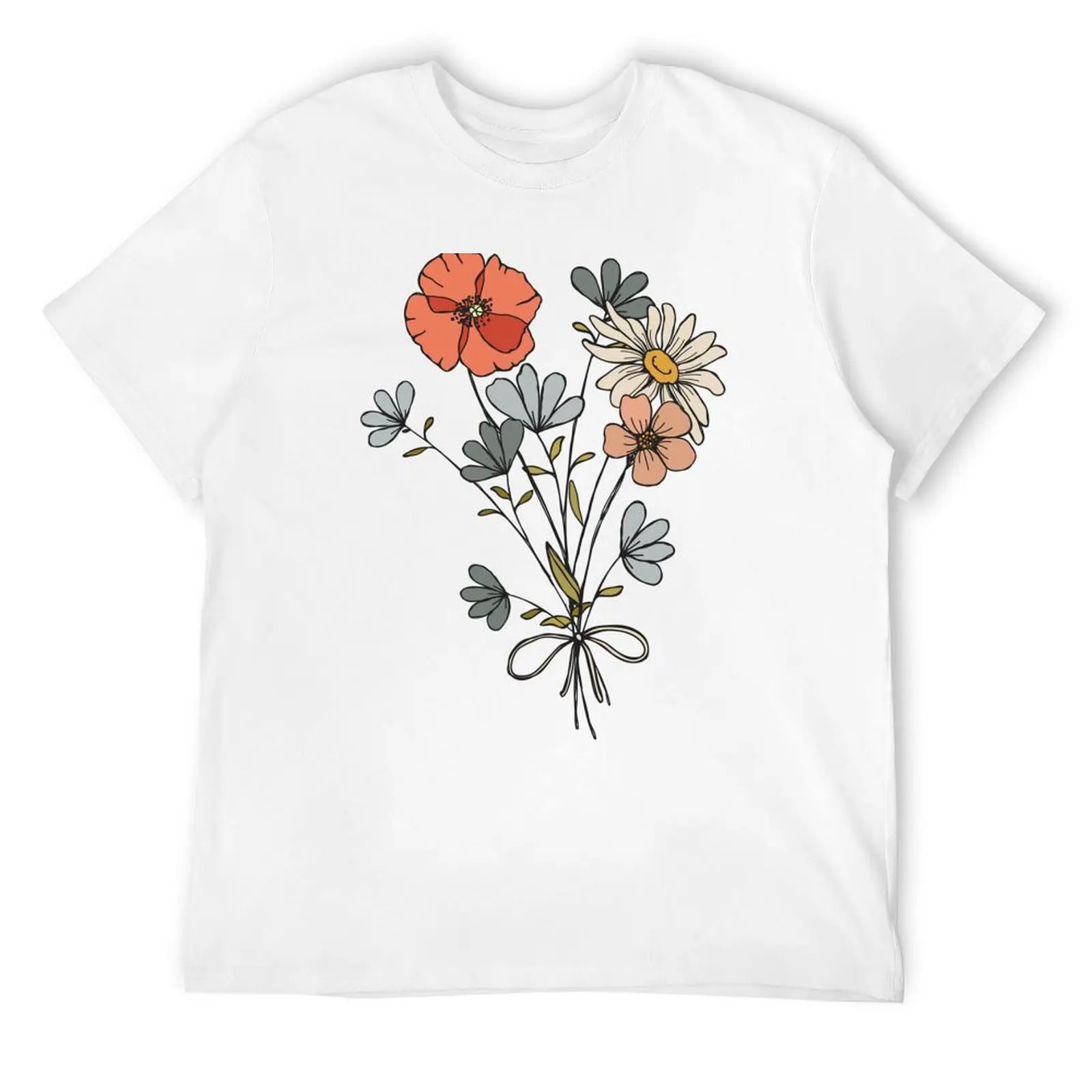 

Wildflower Bouquet T-Shirt cotton man t-shirts cheap stuff heavy weight t shirts for men