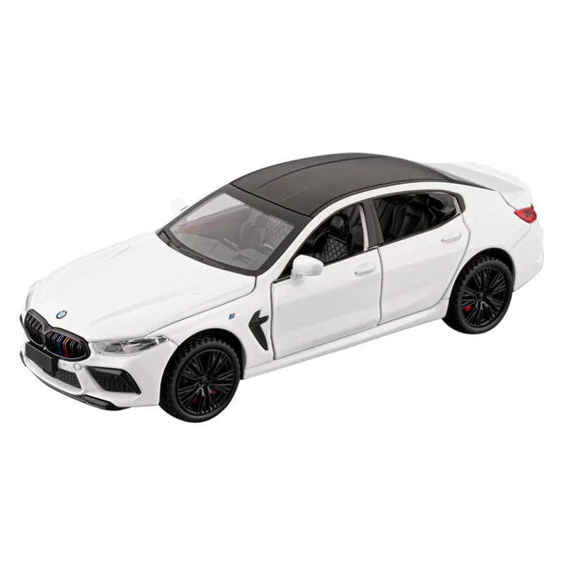 1:32M8 محاكاة سبيكة نموذج سيارة كلاسيكية الأطفال الصوت والضوء التراجع سيارات لعبة بالجملة