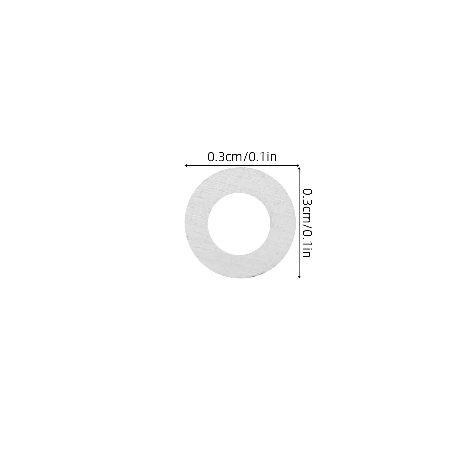 200Pcs Eyeglass Flat Washers Metal Rimless Frame Repair Gaskets Round Spacers Eyewear Hardware Replacement Accessories Cushions