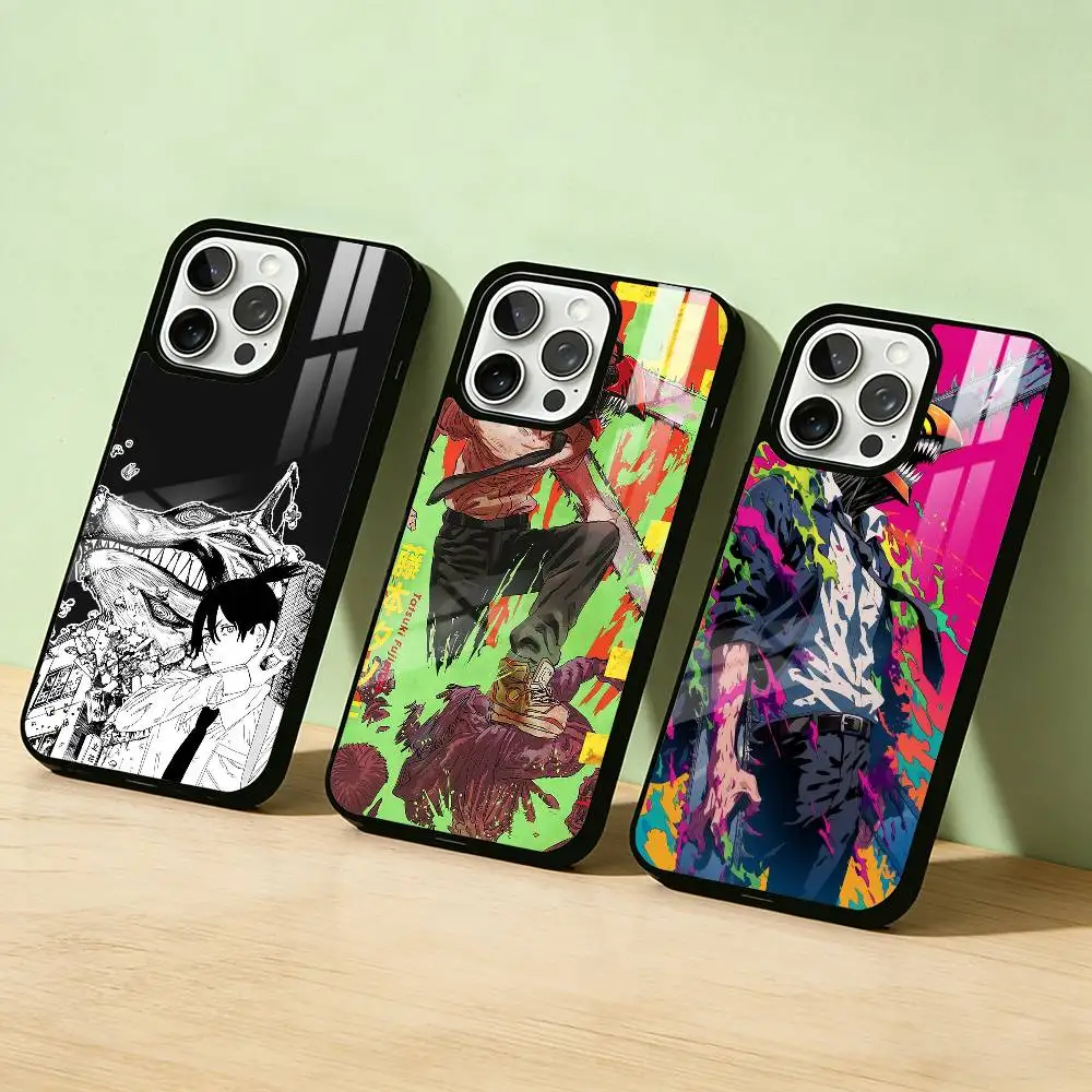 

AAA C-Chainsaws M-Mans Phone Case For iPhone 17,16,15,14,13,12,11,Pro Max,Plus Candy Silver Cover