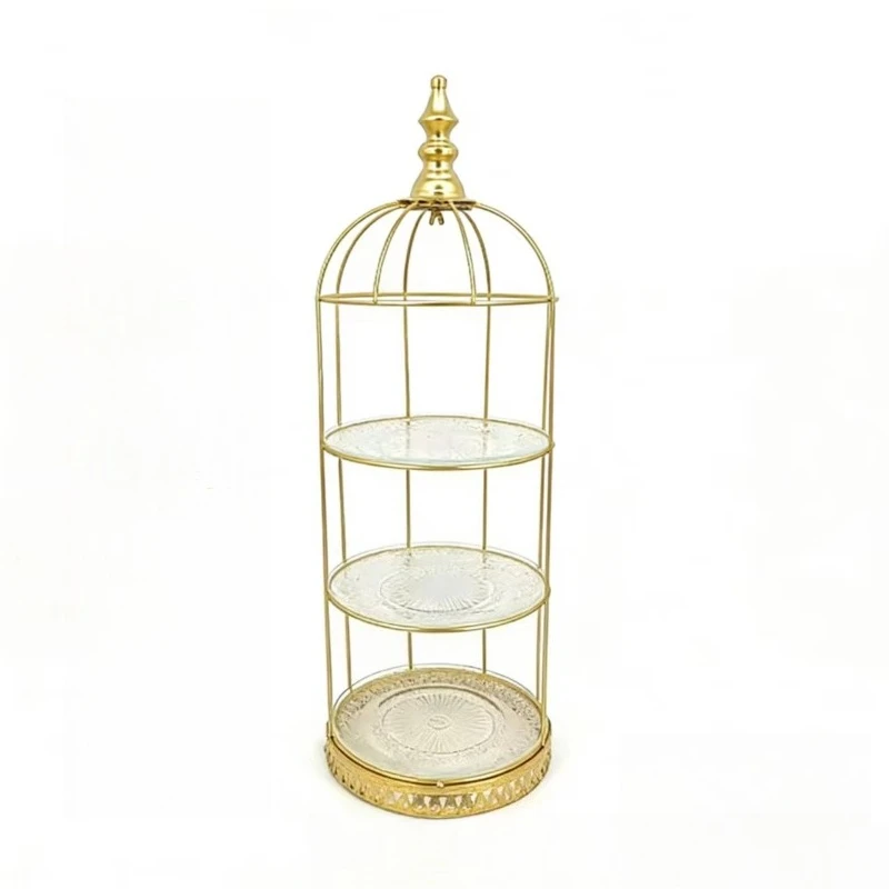 

Baking cake mold multi-layer solid iron gold wedding ornament table decoration