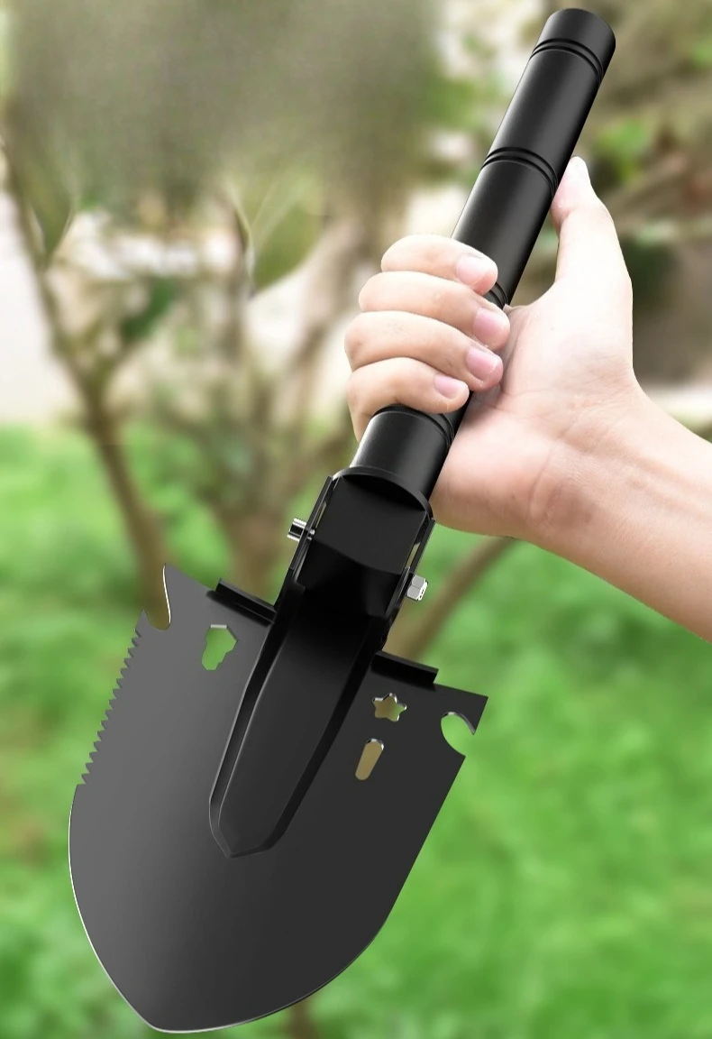Outdoor Engineer Shovel Multi-function Camping Truck Mounted Shovel Thickening Fishing Camping Soil Loosening Shovel Tool