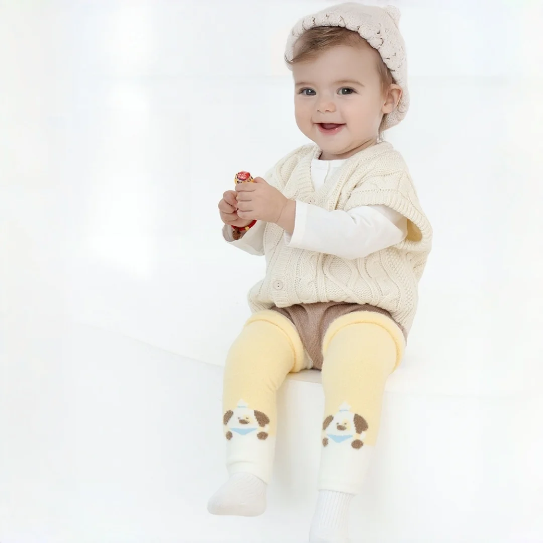 2 pares de joelheira de segurança perna mais quente meninas meninos acessórios bebê joelheira crianças rastejando cotovelo almofada crianças protetor