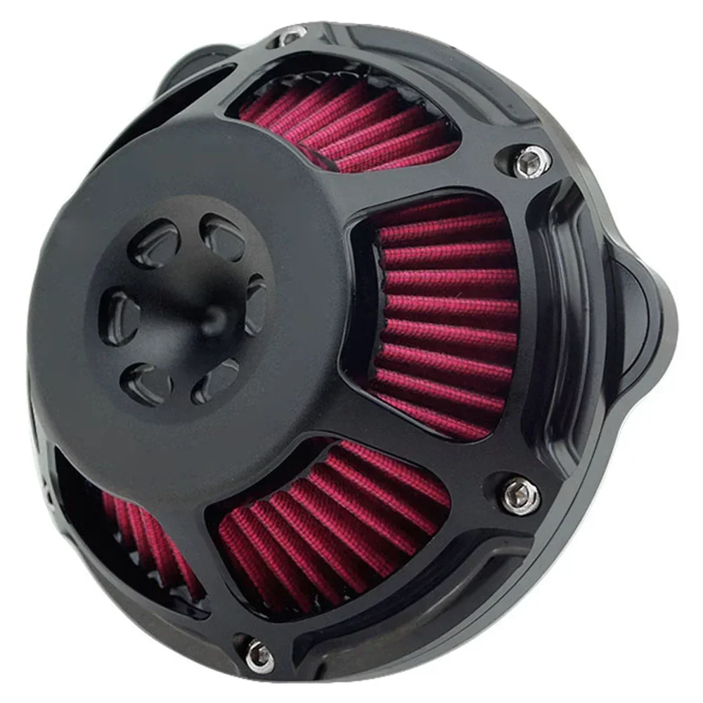 for Harley XL Sportster 883 1200 Softail Dyna Touring Motorcycle Air Cleaner Cnc Filter Cut Intake Aluminum Black Cover